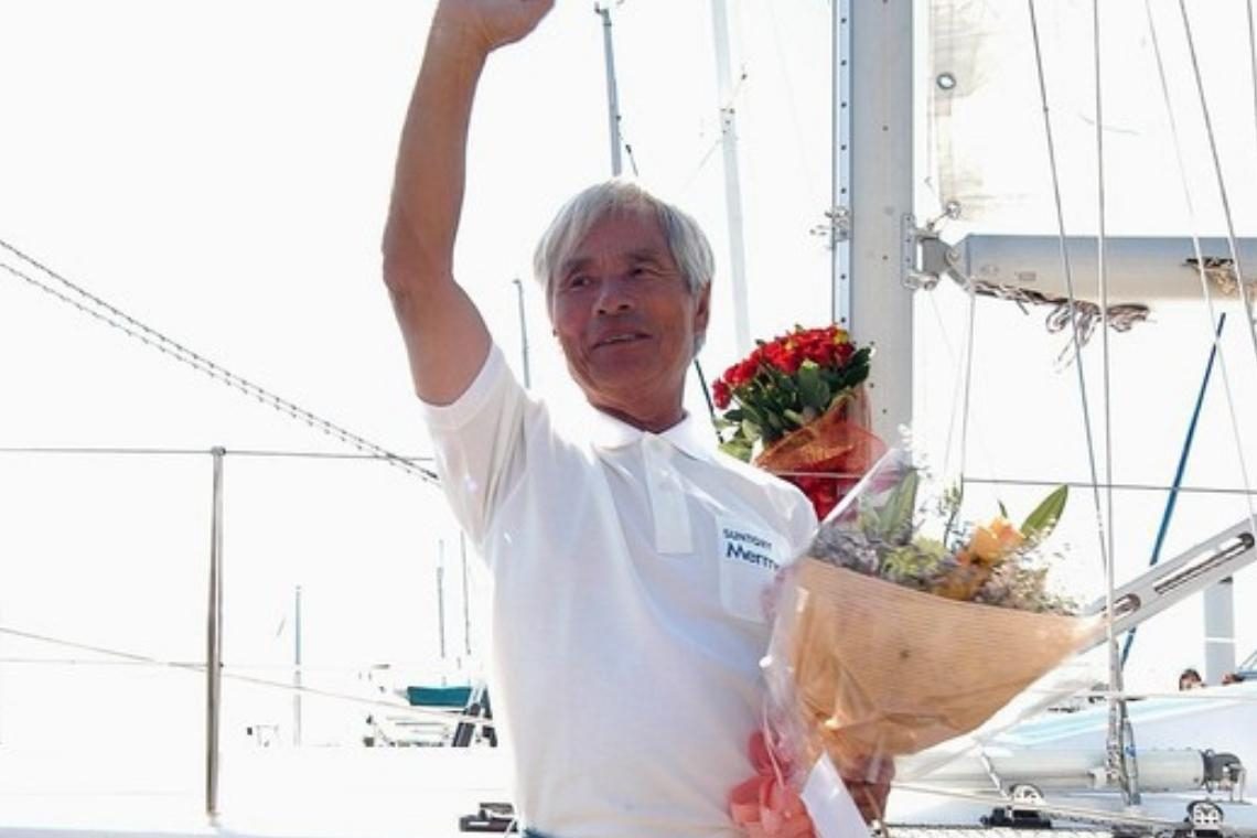 Japonec postal najstarejši jadralec v solo jadranju čez Tihi ocean