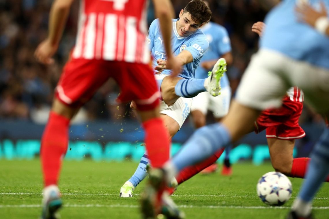Crvena zvezda dobila polčas proti Manchester Cityju, gol Benjamina Šeška