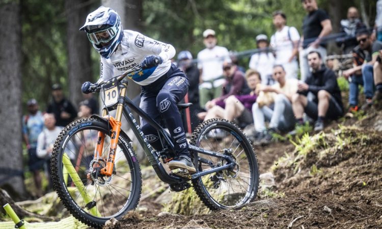 Monika Hrastnik v Val di Soleju do tretjega mesta 
