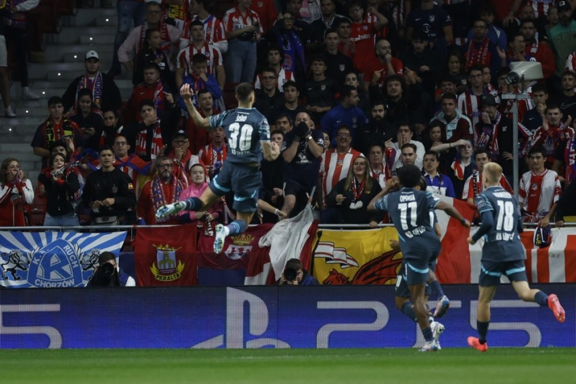 Oblak kljub Šeškovemu zadetku dobil obračun z Leipzigom