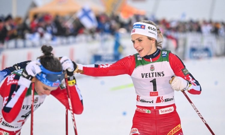 Johaug zmagovalka v Lillehammerju, Mandeljc 53.