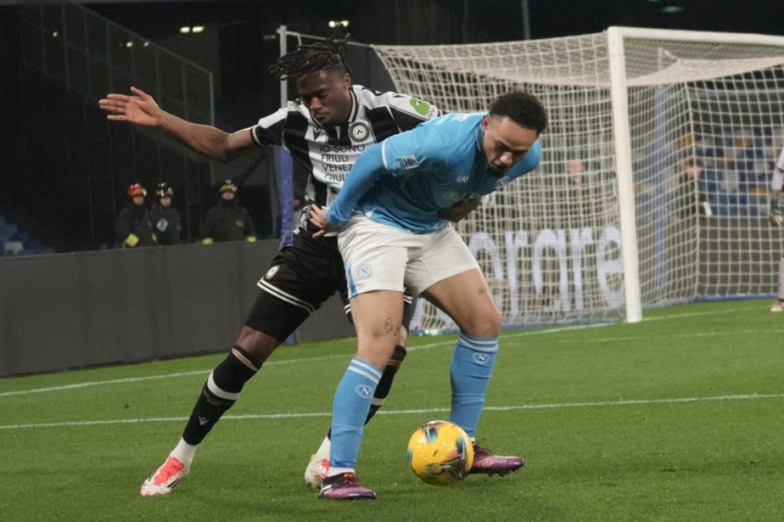 Bijol in Lovrić z Udinesejem do točke pri vodilnem Napoliju