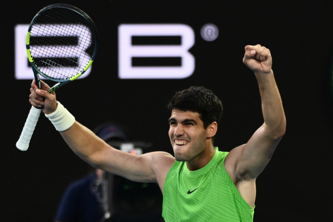 Alcaraz prvi finalist letošnjega OP Avstralije